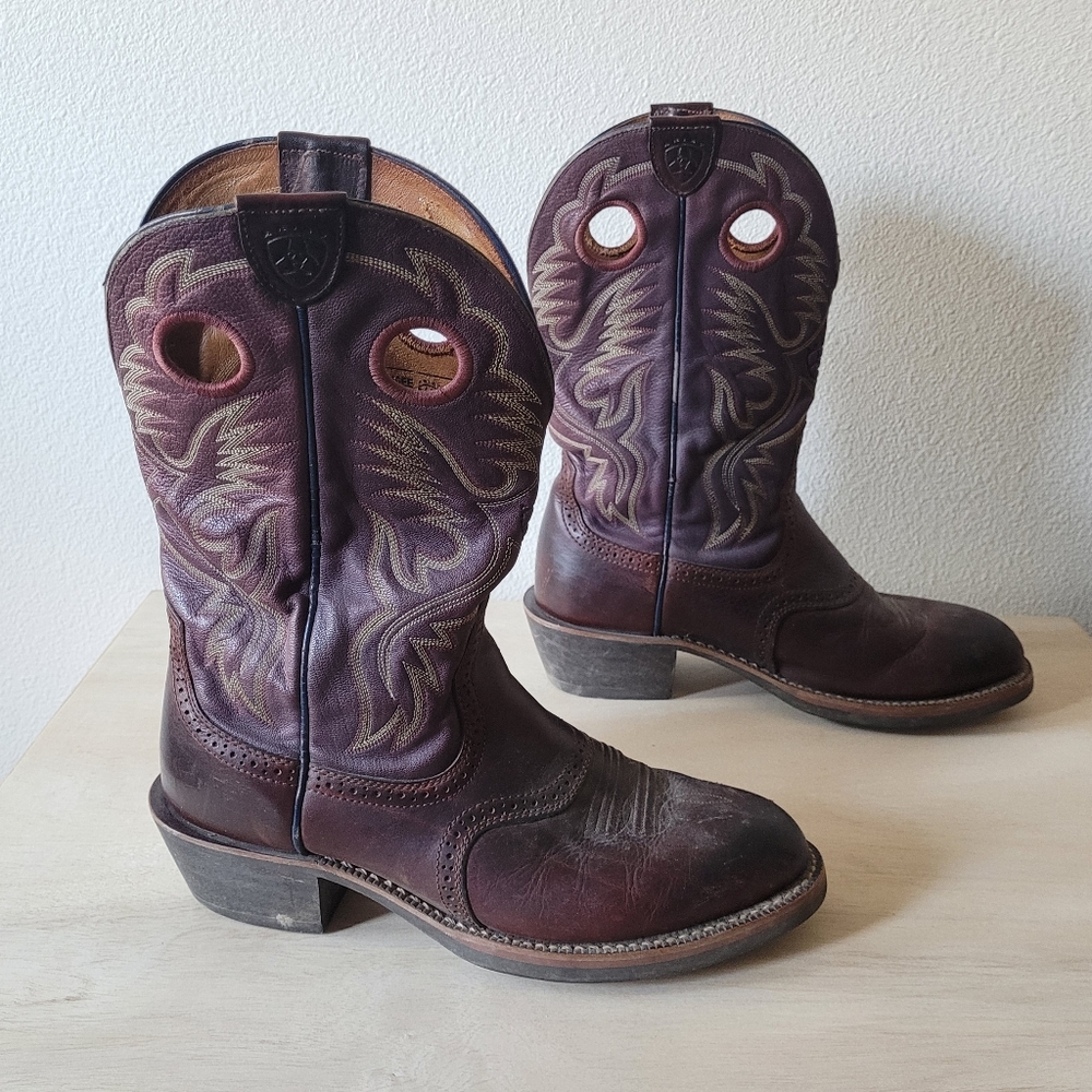 Ariat Heritage Roughstock Cowboy Boot Riding 10W Wide